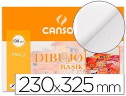 Papel Dibujo Basik 23X32.5 -130 Gr -Sin Recuadro