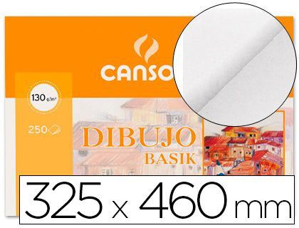 Papel Dibujo Basik 32.5X46 -130 Gr -Sin Recuadro