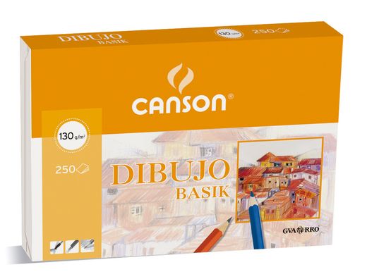 Papel Dibujo Basik 32.5X46 -130 Gr -Sin Recuadro