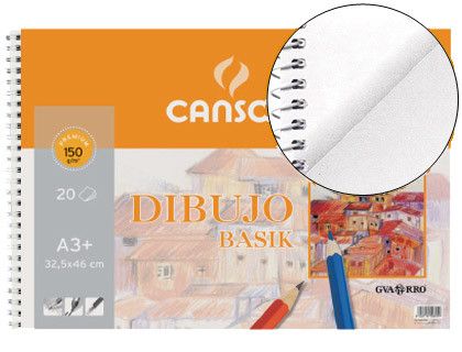 Papel dibujo Gvarro Basik A3+ 20 hojas 150g