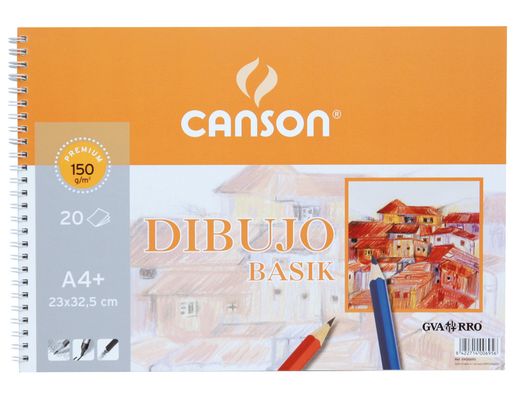 Papel dibujo Gvarro Basik A4+ 20 hojas 150g