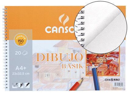 Papel dibujo Gvarro Basik A4+ 20 hojas 150g