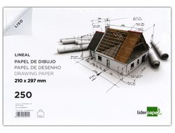 Papel Dibujo Liderpapel 210X297Mm 150G/M2 con Cajetin