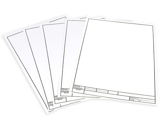 Papel Dibujo Liderpapel 210X297Mm 150G/M2 con Cajetin