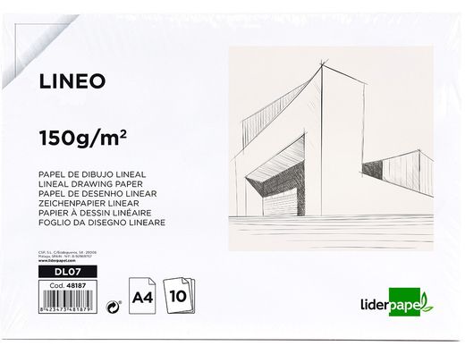Papel Dibujo Liderpapel 210X297Mm 150G/M2 Sin Recuadropack de 10