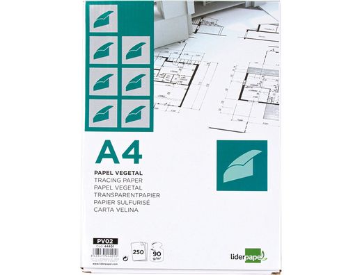Papel Dibujo Liderpapel 297X420Mm 90G/M2 Vegetal