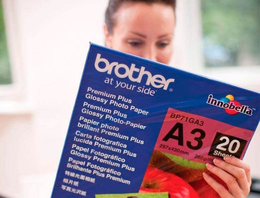 Papel foto brother brillante a3 260g/m2 paquete 20 hojas