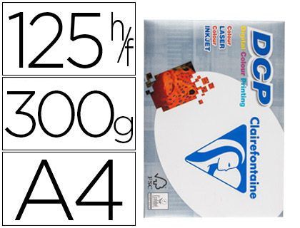 Papel Fotocopiadora Clairefontaine Din A4 300 Gramos Paquete de 125 Hojas