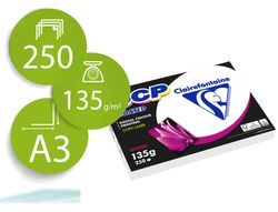 Papel fotocopiadora color dcp coated glossy din a3 135 gramos paquete de 250 hojas