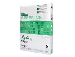 Papel fotocopiadora Greening 75 gramos DIN A4  (paquete 500 hojas)