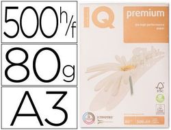 Papel Fotocopiadora Iq Premium Din A3 80 Gramos Paquete de 500 Hojas
