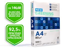 Papel Fotocopiadora Liderpapel Greening Din A4 80 Gramos Paquete de 500 Hojas