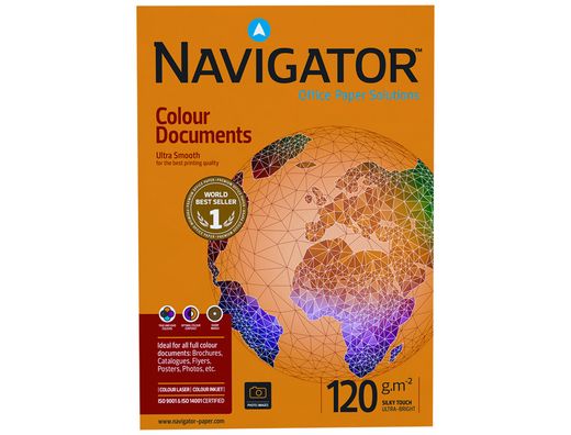 Papel Fotocopiadora Navigator Din A3 120 Gramos Paquete de 500 Hojas