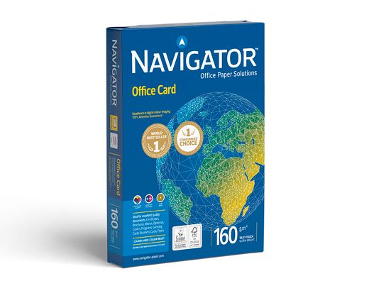 Papel fotocopiadora navigator din A3 160 gramos papel multiuso ink-jet y laser paquete de 250 hojas