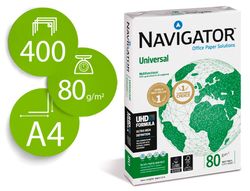 Papel fotocopiadora navigator din A4 80 gramos paquete de 400 hojas