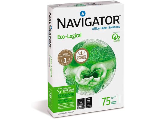 Papel Fotocopiadora Navigator Eco Logical Din A4 75 Gramos -Paquete de 500 Hojas