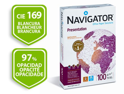 Papel Fotocopiadora Navigator Presentation Din A3 100 Gramos Paquete de 500 Hojas