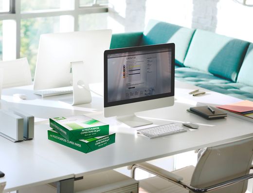 Papel fotocopiadora q-connect economy din A4 80 gramos paquete de 500 hojas