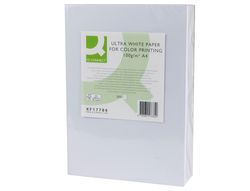 Papel Fotocopiadora Q-Connect Ultra White Din A4 160 Gramos Paquete de 250 Hojas