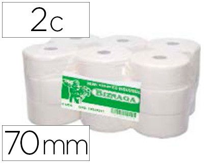 Papel Higienico Jumbo 2/C Blanco-Mandril de 62,5 mm -Para Dispensador 325