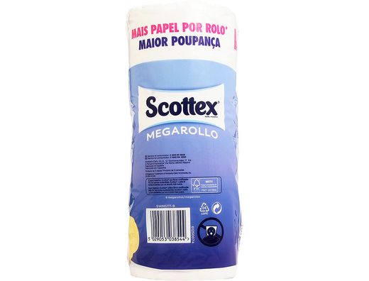 Papel Higienico Scottex Megarrollo Doble Largo Paquetede 6 Rollos