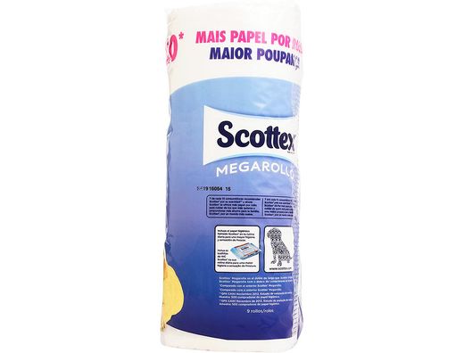 Papel Higienico Scottex Megarrollo Doble Largo Paquetede 6 Rollos