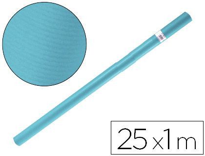 Papel Kraft Liderpapel Azul Turquesa Rollo 25X1 Mt