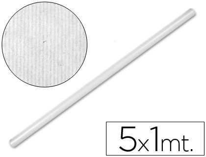 Papel Kraft Liderpapel Blanco -Rollo 5X1 Mt