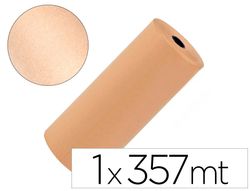 Papel kraft liderpapel marron bobina 1 mt x 357 mt especial para embalaje peso 25 kg