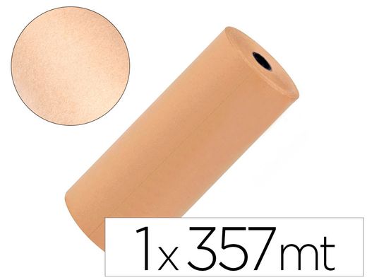 Papel kraft liderpapel marron bobina 1 mt x 357 mt especial para embalaje peso 25 kg