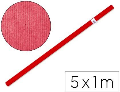 Papel Kraft Liderpapel Rojo -Rollo de 5X1 Mt