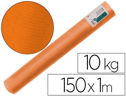 Papel Kraft Verjurado Liderpapel Naranja 150Mt 65Gr Bobina 10Kg