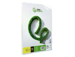 Papel liderpapel A4 80g/m2 liso paquete de 250 hojas