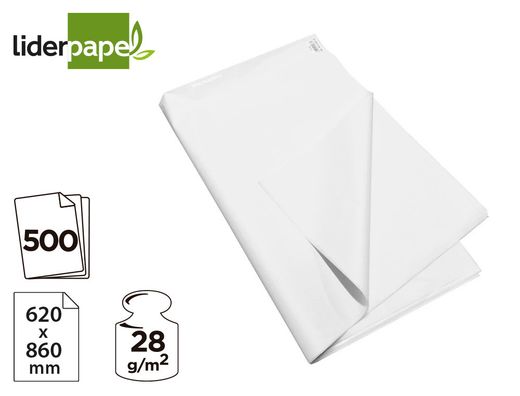 Papel Manila 62X86 Blanco -Paquete de 500 Hojas
