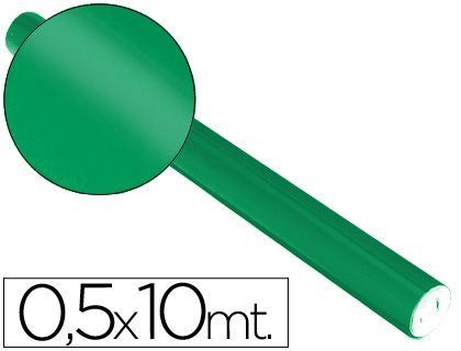 Papel Metalizado Verde Rollo Continuo de 0,5 X 10 Mt