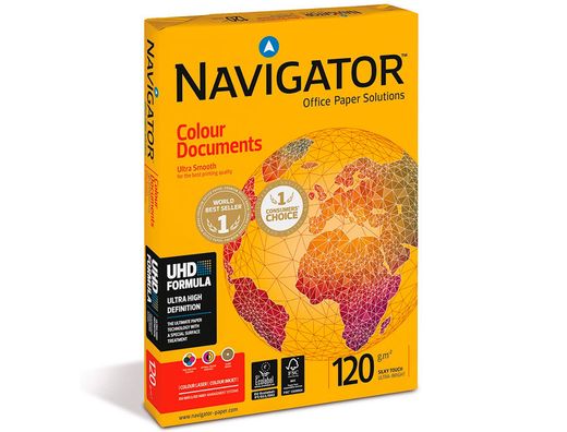 Papel Navigator Colour Documents A4 de 120 gr. (250 hojas)