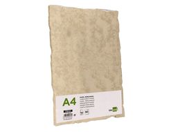 Papel pergamino liderpapel din a4 con bordes 180g/m2 color crema paquete de 50 hojas