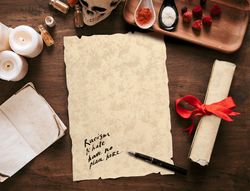 Papel pergamino liderpapel din a4 con bordes 180g/m2 color crema paquete de 50 hojas