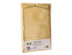 Papel pergamino liderpapel din a4 diploma 180 g/m2 paquete de 50 hojas