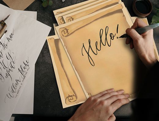 Papel pergamino liderpapel din a4 diploma 180 g/m2 paquete de 50 hojas