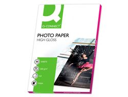 Papel Q-Connect Foto Glossy Din A4 Alta Calidad Digital Photo -Para Ink-Jet Bolsa de 50 Hojas de 260 Gr