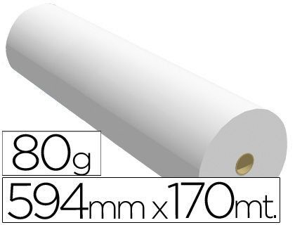 Papel Reprografia Ppc para Planos 594X170Mt 80Gr