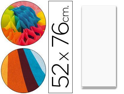 Papel Seda 52X76 cm 18 Gr Blanco -Paquete de 500 Hojas