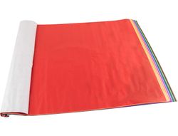 Papel seda liderpapel 12 colores surtidos 17g/m2 rollo de 24 hojas 50x75cm