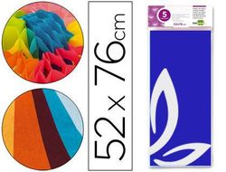 Papel Seda Liderpapel 52X76Cm 18G/M2 Bolsa de 5 Hojas Azul