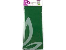 Papel Seda Liderpapel 52X76Cm 18G/M2 Bolsa de 5 Hojas Verde Oscuro