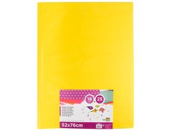Papel Seda Liderpapel Amarillo 52X76 cm 18 Gr -Paquete de 25 Hojas