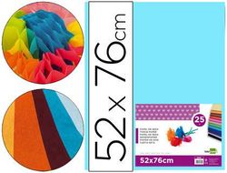 Papel Seda Liderpapel Celeste 52X76 cm 18 Gr -Paquete de 25 Hojas