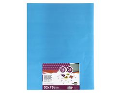 Papel Seda Liderpapel Celeste 52X76 cm 18 Gr -Paquete de 25 Hojas