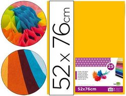 Papel Seda Liderpapel Naranja 52X76 cm 18 Gr -Paquete de 25 Hojas